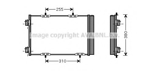 PRASCO PE5291 Condenser, air conditioning
